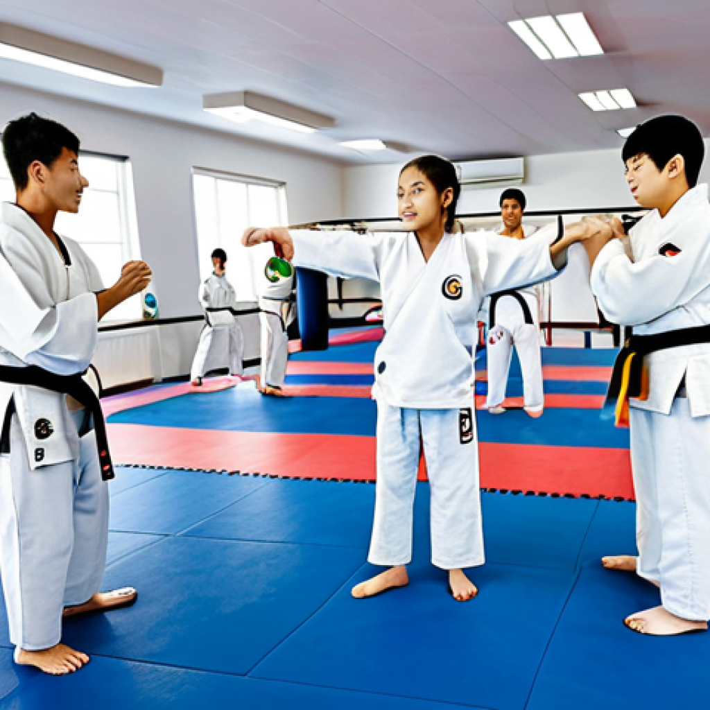태권도 커뮤니티 가입 이점 - Community Training Session**

"A group of Taekwondo practitioners of various ages and skill levels t...